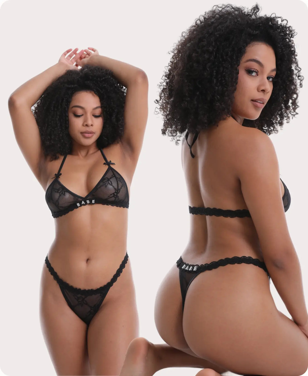 The matching lingerie set
