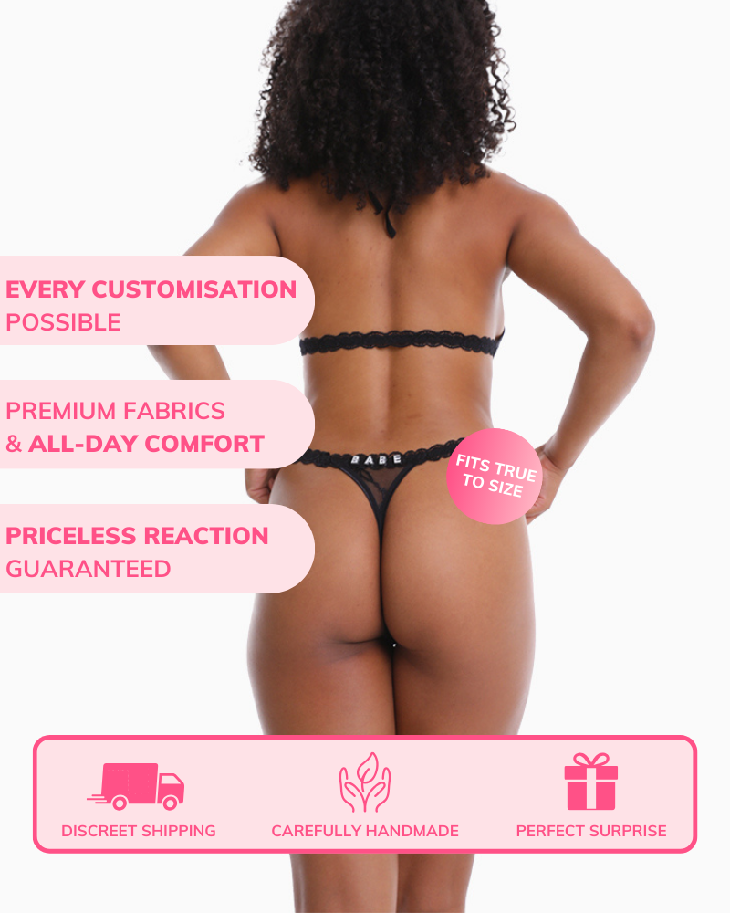 Customisable Name Thong